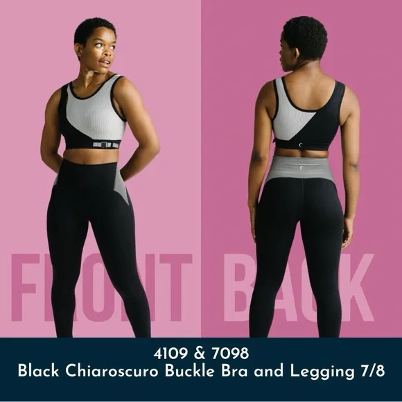 Zyia Black Chiaroscuro Buckle Bra - Picture 8 of 8